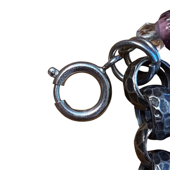 Vintage Unsigned Napier Shangri-La Asian Silver Charm Bracelet - Picture 4 of 4